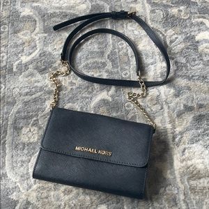 MICHAEL KORS black chain wallet